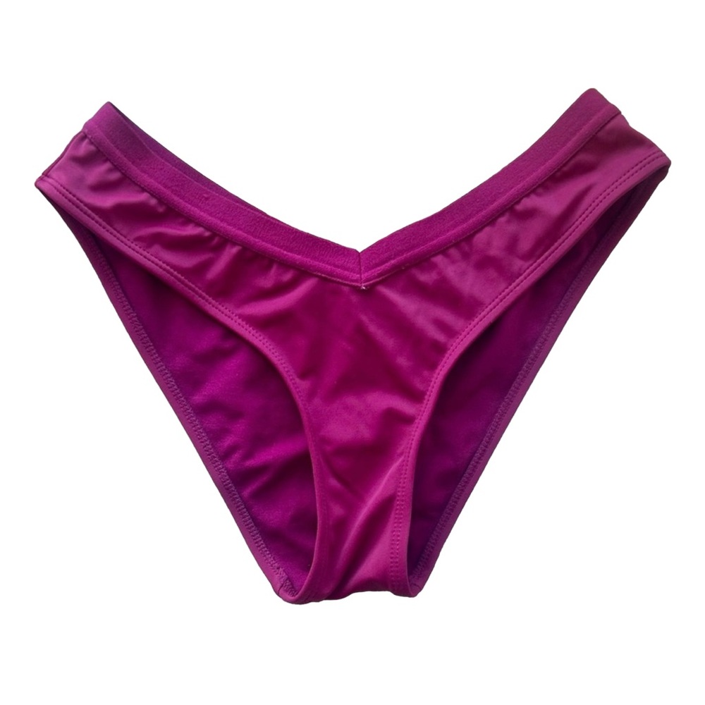 || NEW || L.A. Hearts Magenta V-Lined High Rise Bikini Bottoms Women’s XS
